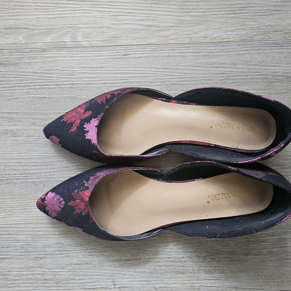 Shoe Dazzle Black and Pink Women's Shoes